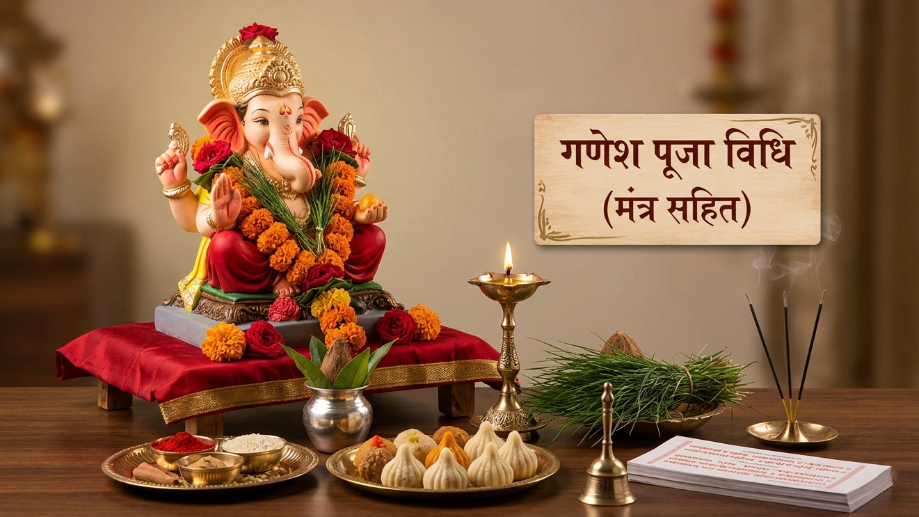 गणेश पूजा विधि मंत्र सहित: संपूर्ण जानकारी हिंदी में