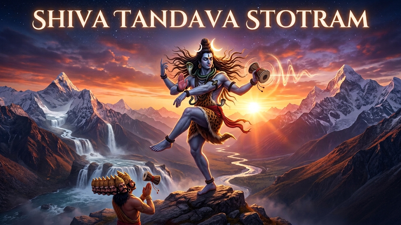 शिव तांडव स्तोत्रम् : संपूर्ण हिंदी पाठ, उच्चारण और हिंदी अर्थ