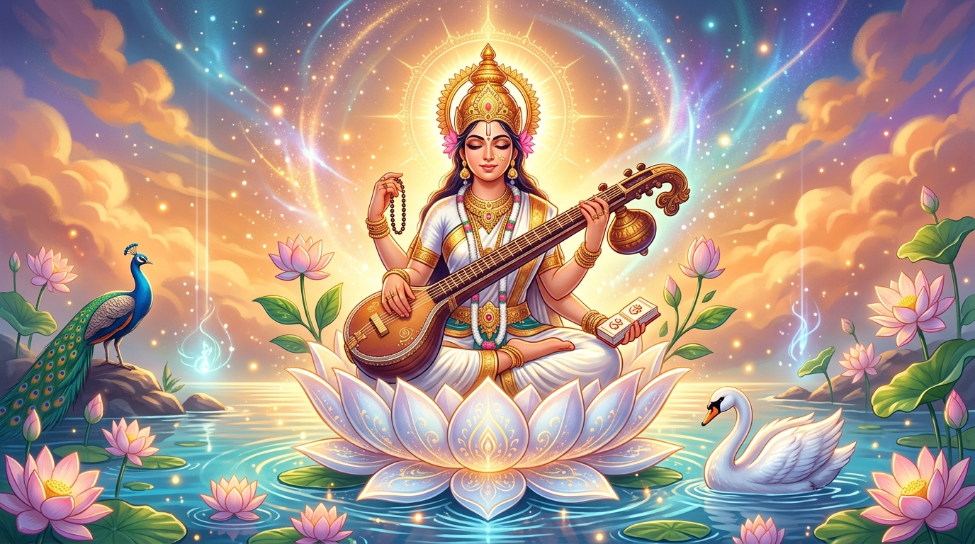 विद्यार्थियों और ज्ञान के लिए सरस्वती मंत्र