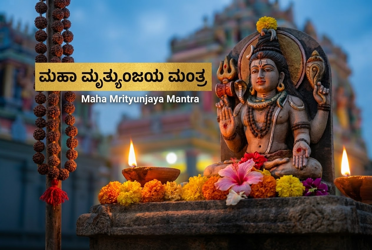 Maha Mrityunjaya Mantra in Kannada with Meaning